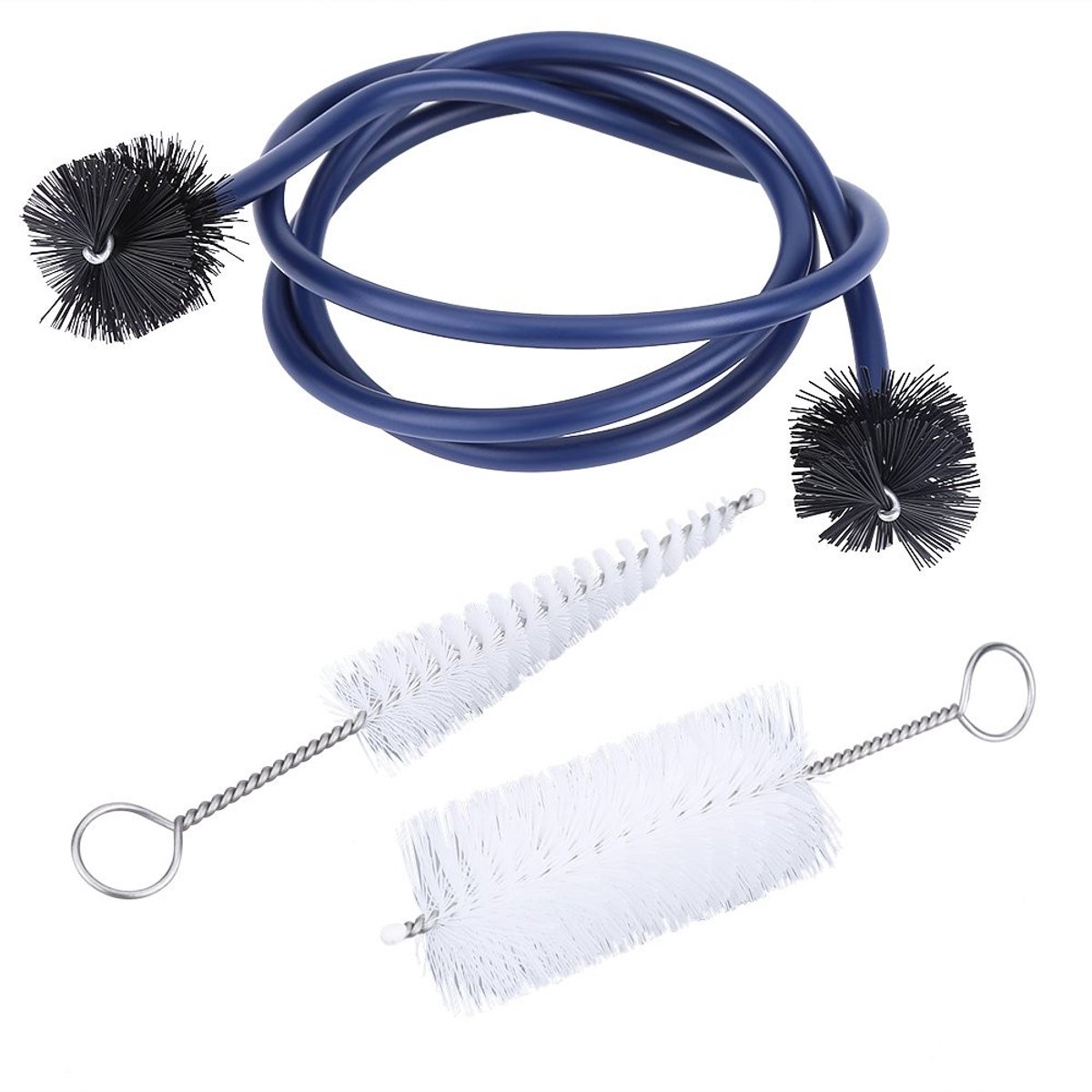 Dailygoods - Trompet Reinigingsset - Onderhoud Accessoire - Kunststof - Vervangende Borstelset - Schoonmaak Gereedschap - Voor Trompetten en Hoorns