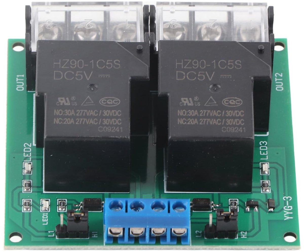 30A Tweeweg Relaismodule 12VDC Hoog Vermogen Bidirectioneel Optocoupler Isolatierelais