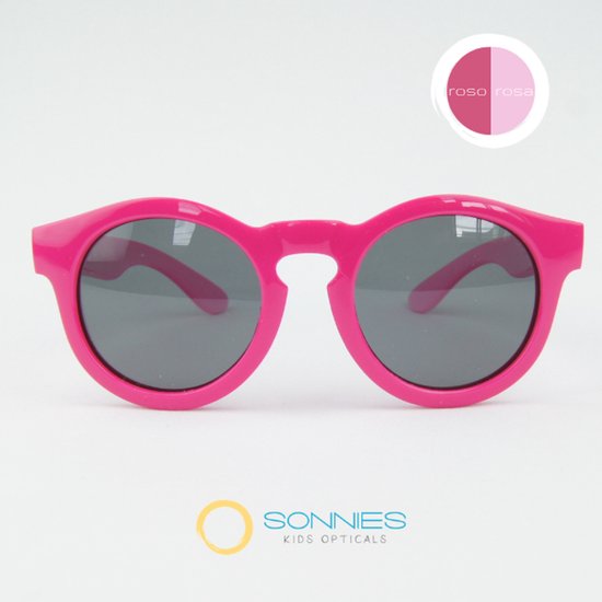 Sonnies - Kinder Zonnebril Roma Duo Rose Rosa - Leeftijd 1 jaar - 2 jaar - 3 jaar - gepolariseerde glazen met UV400 bescherming - lichtgewicht frame - buigzaam flexibel - jongens en meisjes - kinderzonnebril - Zonnebril Kind - kleur rood roze van Merkloos — afbeelding 2