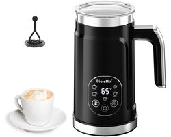 MakkelijkMooi 5-in-1 Schuim Maker - Melkopschuimer - Romig Melkschuim of Chocolademelk - Automatische Temperatuurregeling - Zwart