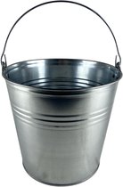 MONTKIARA Gegalvaniseerde Emmer 12L kopen | Stevige metalen emmer voor tuin, schoonmaak en huishouden