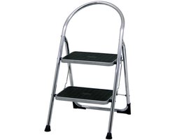 Altrex Cromato Silver 2 treden - Huishoudtrap - Werkhoogte 2.47m