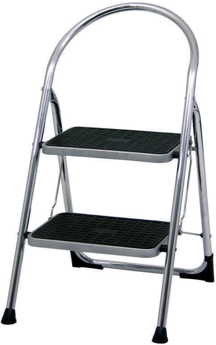 Altrex Cromato Silver 2 treden - Huishoudtrap - Werkhoogte 2.47m