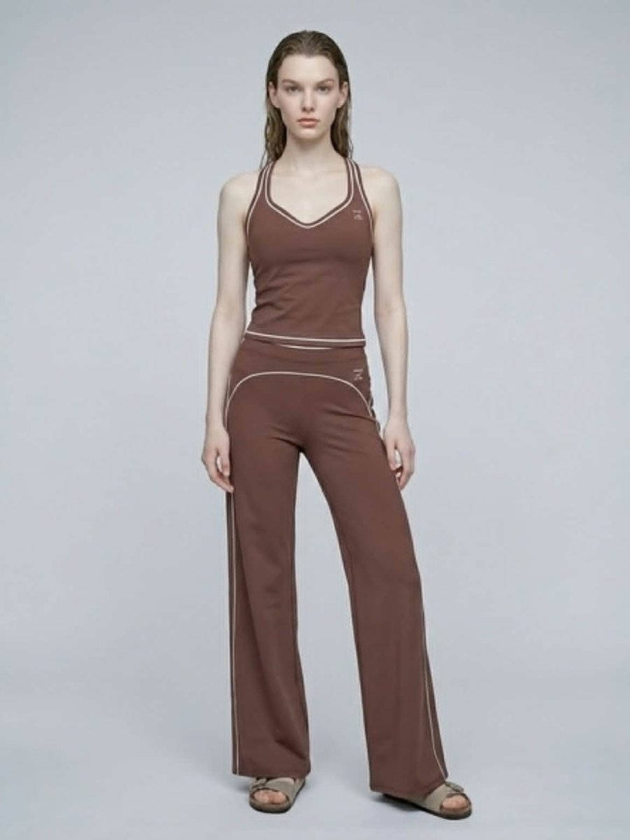 Zenox flared legging chocolate brown
