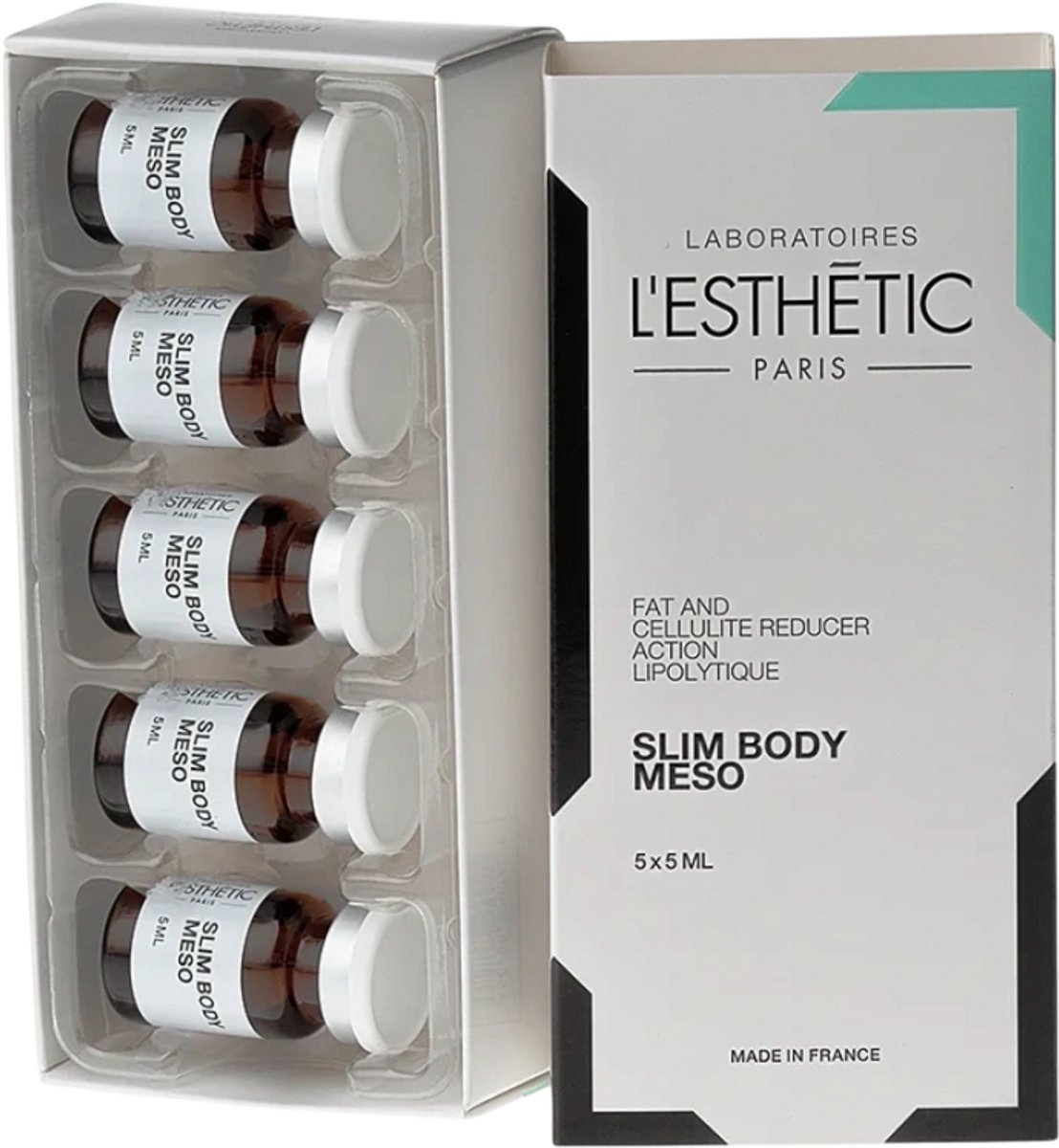 L'Esthétic Slim Body Meso / oplossing voor vet- en cellulitisbehandeling 5 x 5 ml