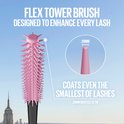 Roze flexibele torenborstel met flexibele haartjes van 0.09mm aan de punt voor het aanbrengen van zelfs de kleinste wimpers.