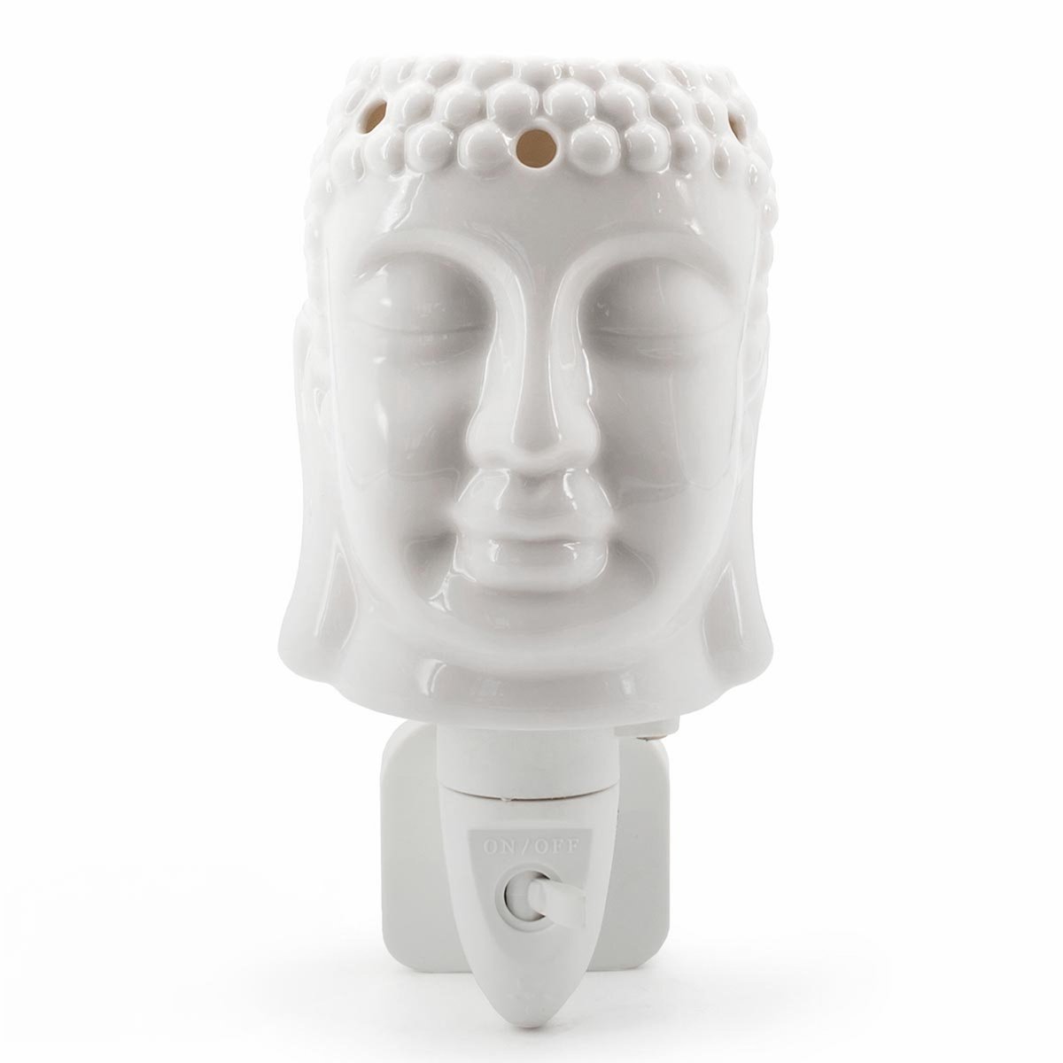 Candle-Brothers geurlamp - Buddha-vorm - wit