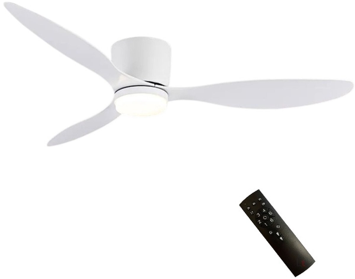 Freelight Plafondventilator Brezza Wit incl. Led 132cm