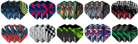 GOAT Dart Flights en Dart Shafts - Multipack - 20 Sets - 60 Stuks - Extra Stevig - Darts Flights - Darts Shafts - Medium van GOAT — afbeelding 3