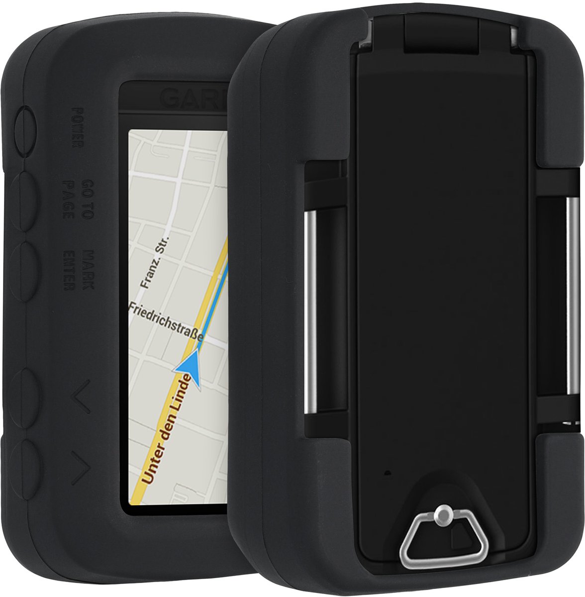 kwmobile Hoesje geschikt voor Garmin Foretrex 601 / 701 - Beschermhoes voor handheld GPS - Back cover in zwart