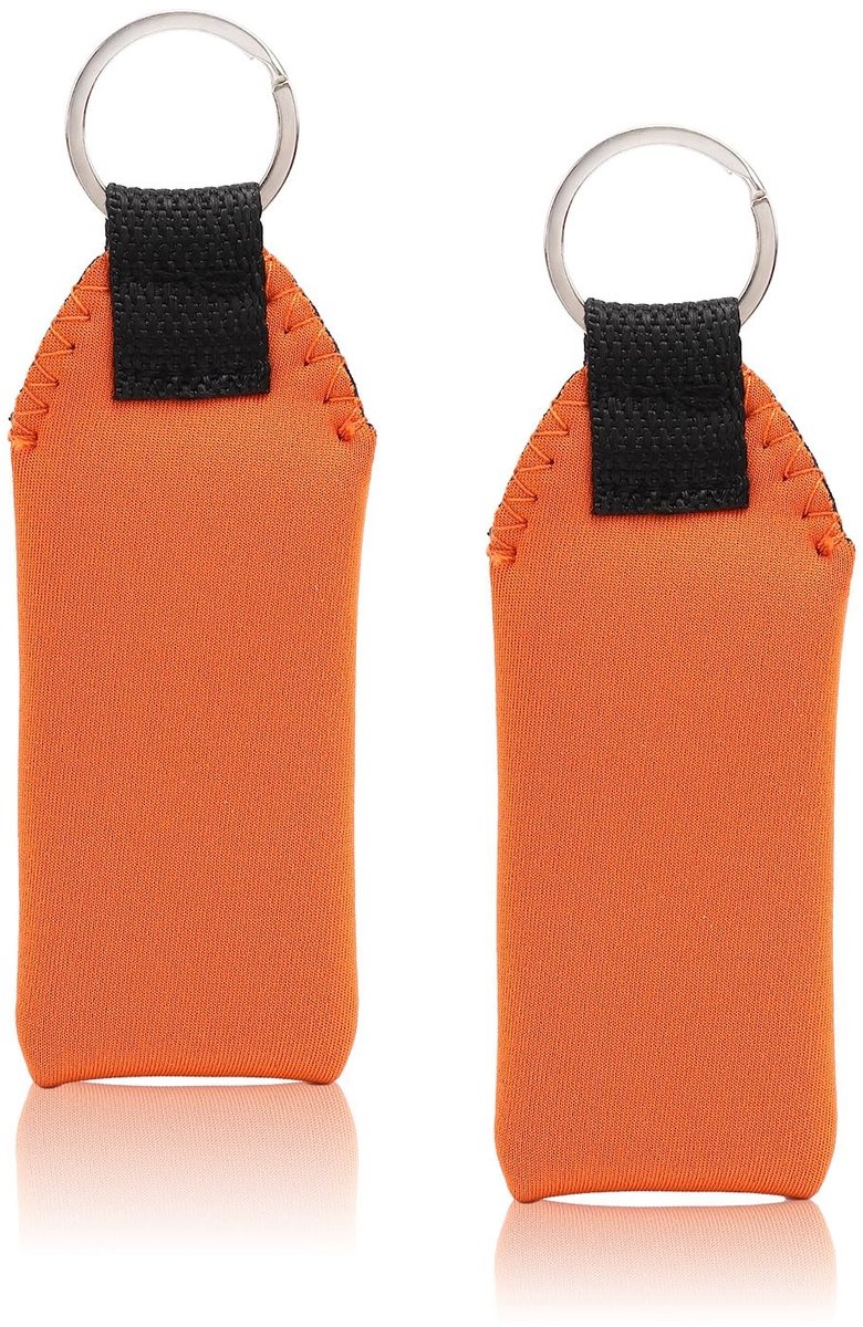 Vlotterende Sleutelhanger - Waterdicht - 14x4.5cm, Oranje Neopreen