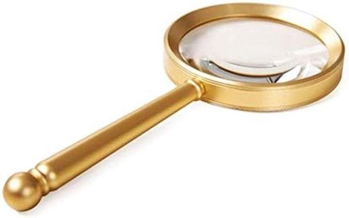 Handloep - Vergrootglas - Tekst Lezen - Dubbele Vergroting - Tot 200mm - Metaal