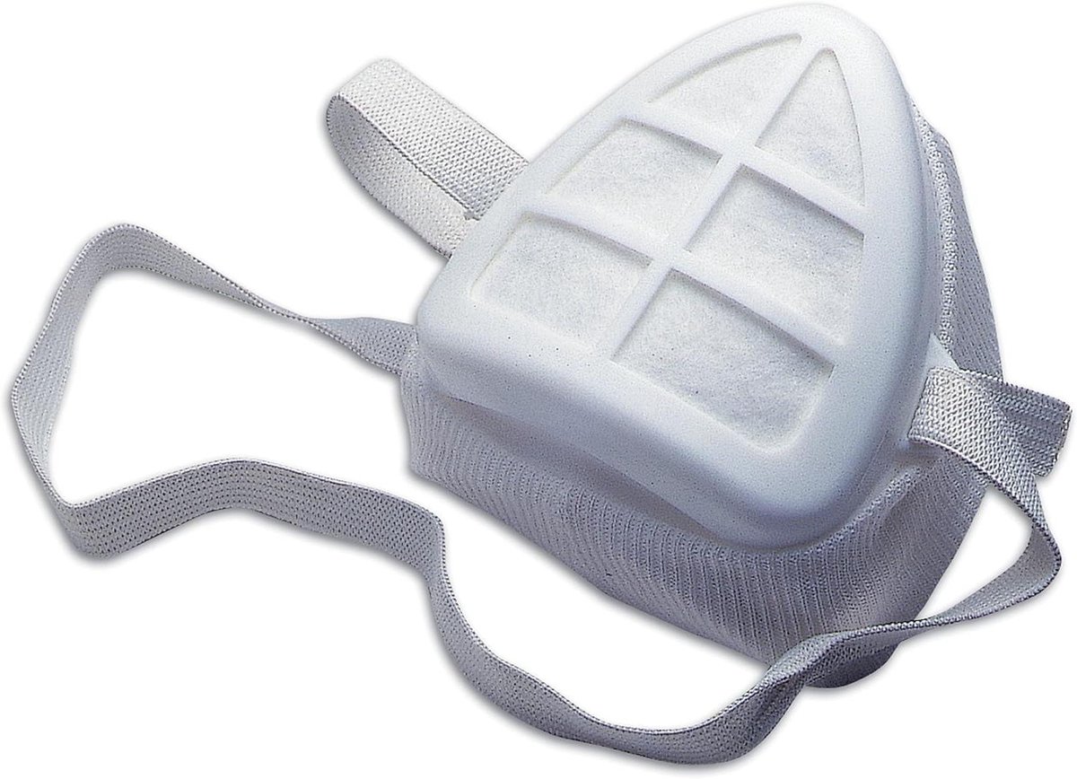 Stofmasker - Veiligheidsmasker - Bescherming in stof - Inclusief reservefilter - 1 Pack - Wit