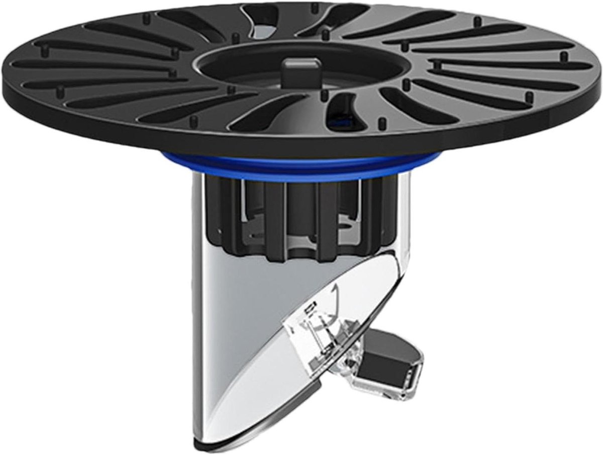 Afvoerzeef Badkamer - Gootsteenstop Keuken - Verstopping Voorkomen - Geurblokkering Mechanisme - 32-43mm Diameter - Zwart Blauw