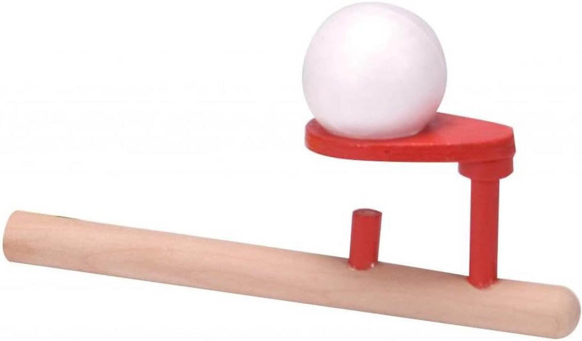 Zwevende Bal Spel - Wetenschapsspel - Educatief Spelen - Demonstreert Bernoulli - 15 cm - Blauw