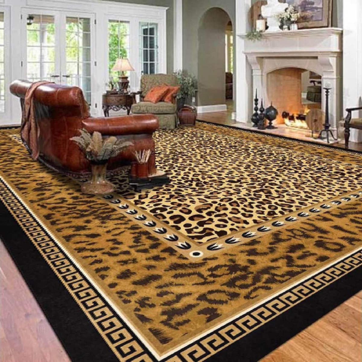 Vloerkleed Dierenprint - Zacht tapijt - Woonkamer Inrichting - Geschikt voor vloerverwarmi