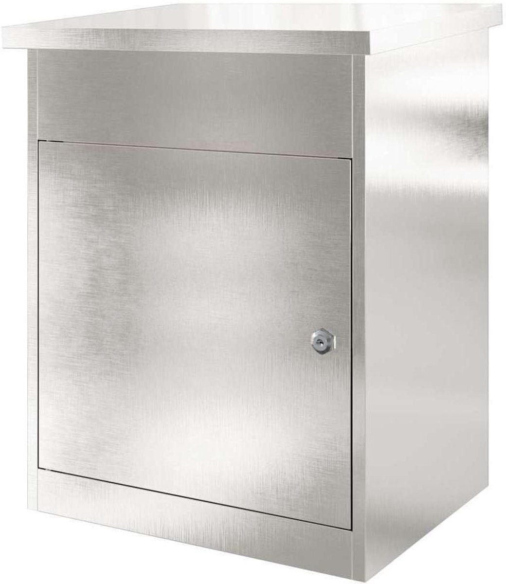 Pakket inwerp box - Pakketbox brievenbus - Veilig pakketten ontvangen - Robuust staalontwerp - 475 x 38 x 59 cm