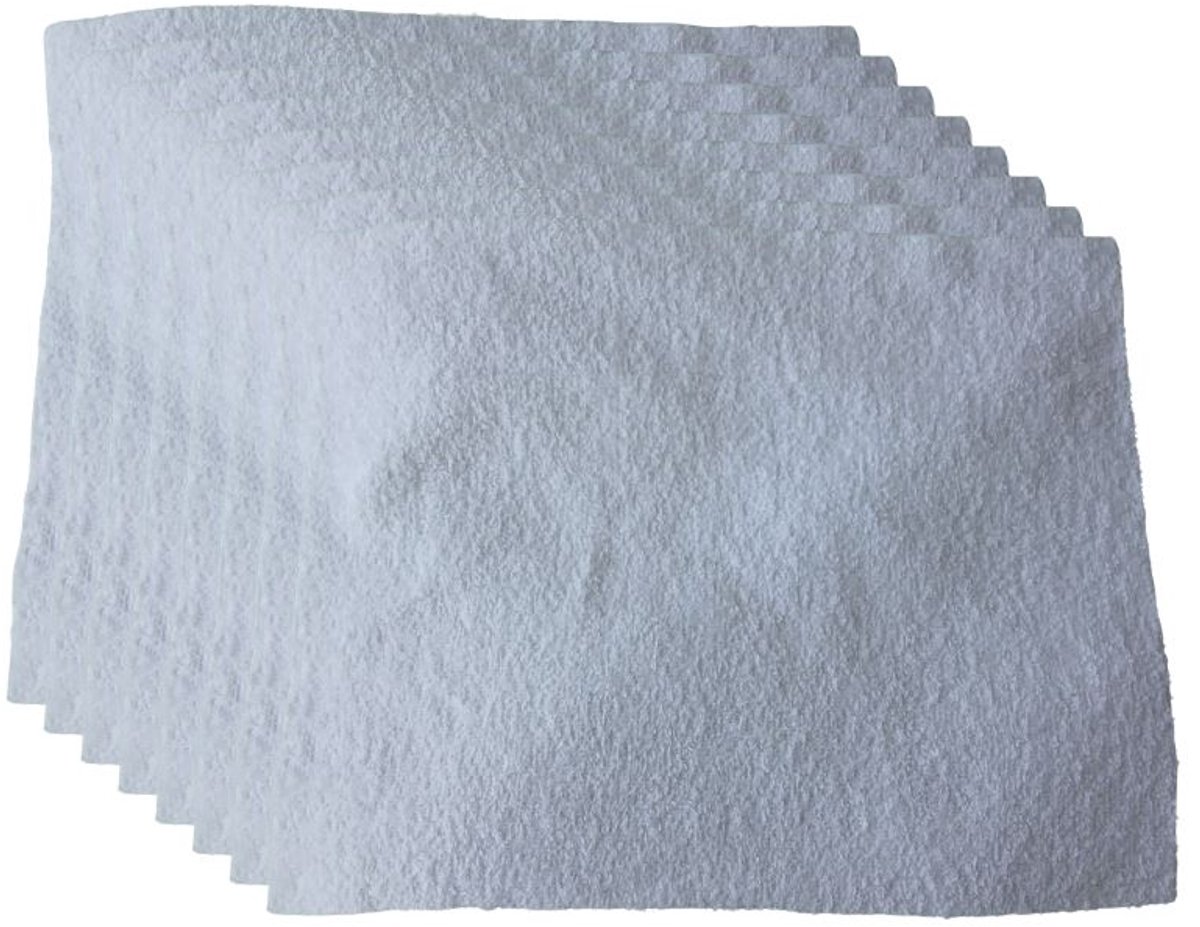 Schoonmaakdoek - katoenen doeken Bluvardi - XXL – Wit– 8 stuks