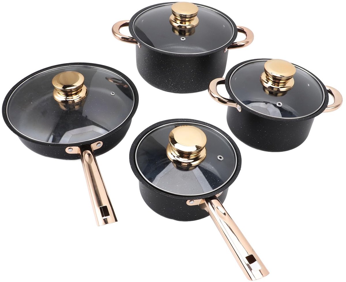 Pyhodi Maifan Stone Gekozen Koken Set - RVS, Inductie, Antikleef, Warmtebestendig