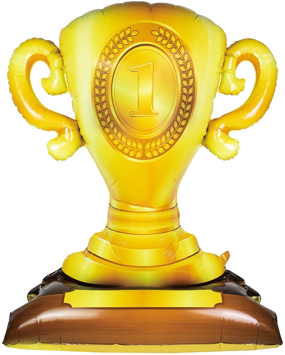 Allecto - Trophy Ballon - Gouden Sportballon - Giant Foil - 104 x 85 cm - Verjaardag Decoratie - Helium Ballon - Geschikt voor Kinderen