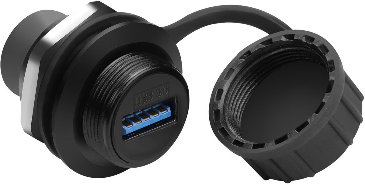 QIANRENON USB 3.0 Waterproof Adapter - Duurzame Data- en Laadverbinding