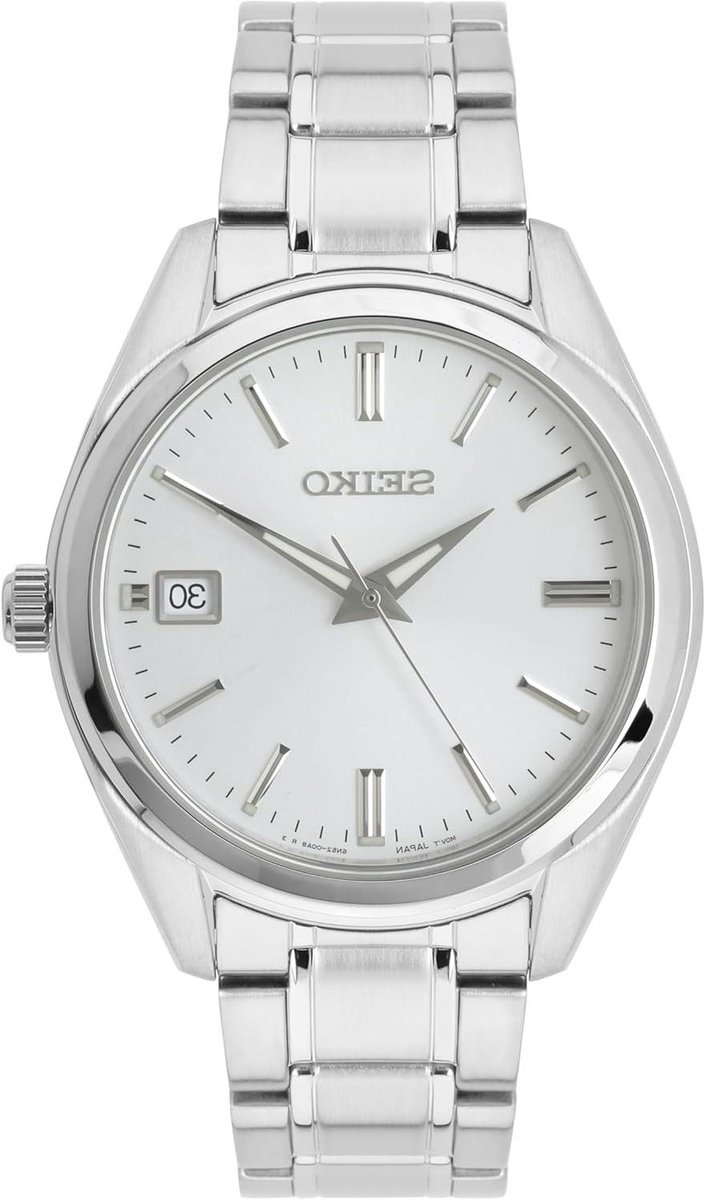 Heren Horloge - Polshorloge Analoog - Dagelijks Gebruik - Roestvrij Stalen Band - 40 mm Kast - Zilver