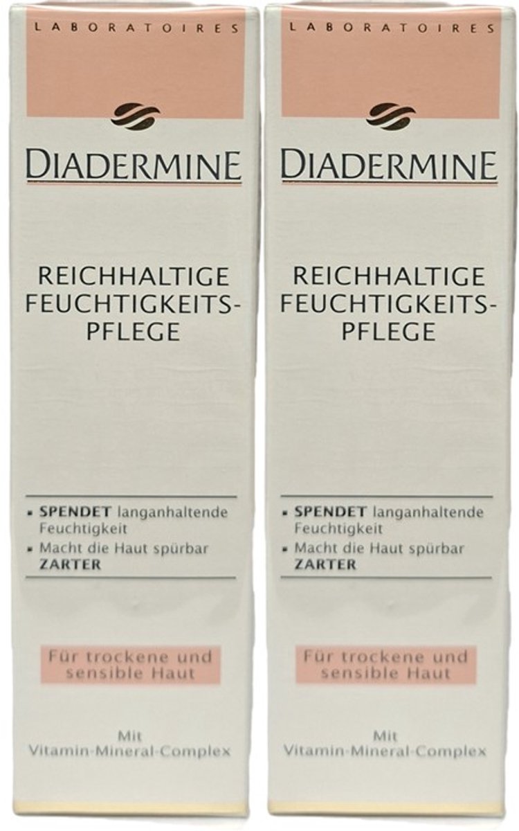 Diadermine dagcreme ph 5 50 ml droge & gevoelige huid - 2x 50ml