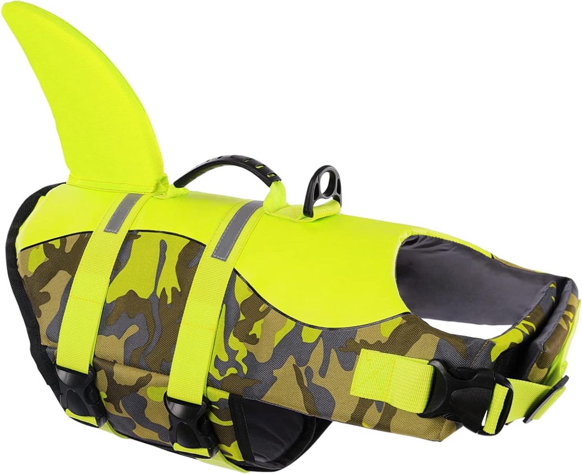 Honden Reddingsvest - Zwemvest Hond - Veilig Zwemmen - Met Rescue Handgreep - XL - Camouflage