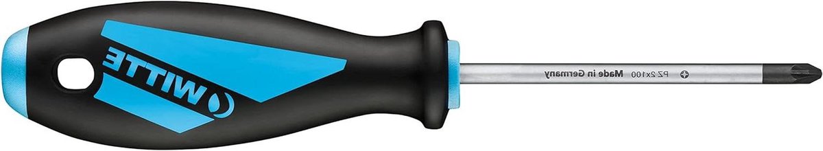 Kruiskopschroevendraaier - Pozidriv Schroevendraaier - Klusserij - Precisie Punt - 60 mm - Wit
