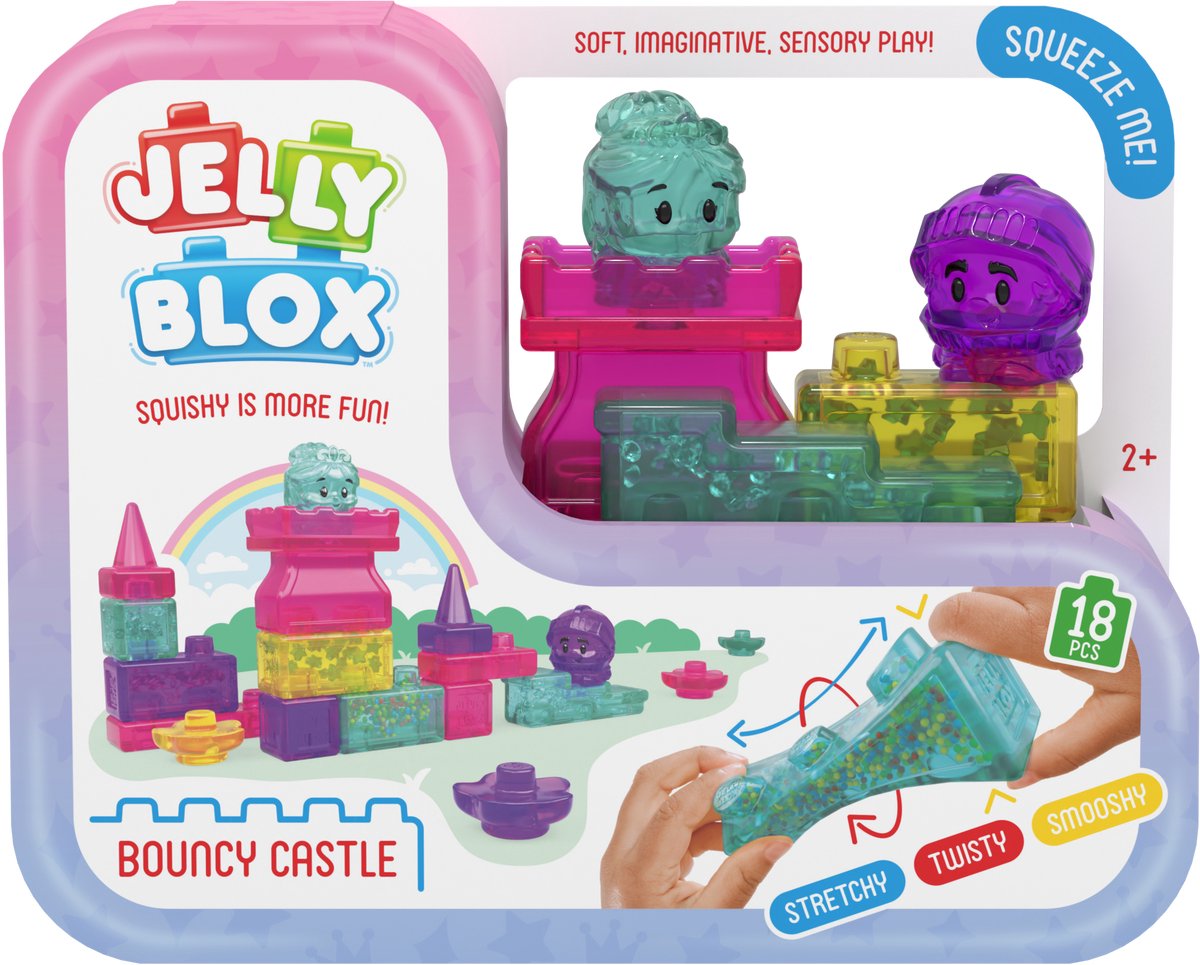 Goliath Jelly Blox Bouncy Castle Set - Constructiespeelgoed - Zachte Bouwblokken - Pijnvrij Spelen - Vanaf 2 jaar - BPA vrij