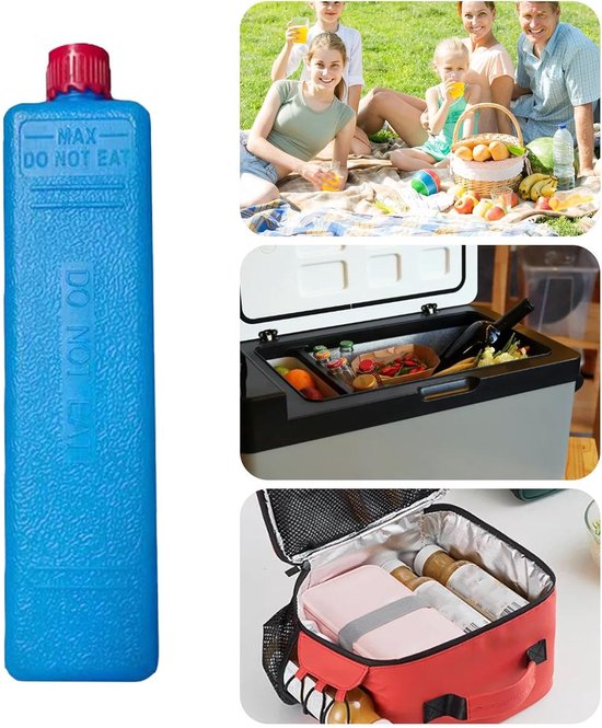 Herbruikbare Kompressen - Koelblokken Diepvries - Langdurige Opslag - Innovatieve IJskristaltechnologie - 200 ml - Blauw — afbeelding 5