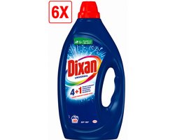 6 x Dixan - Vloeibaar wasmiddel - Universeel - 33 wasbeurten