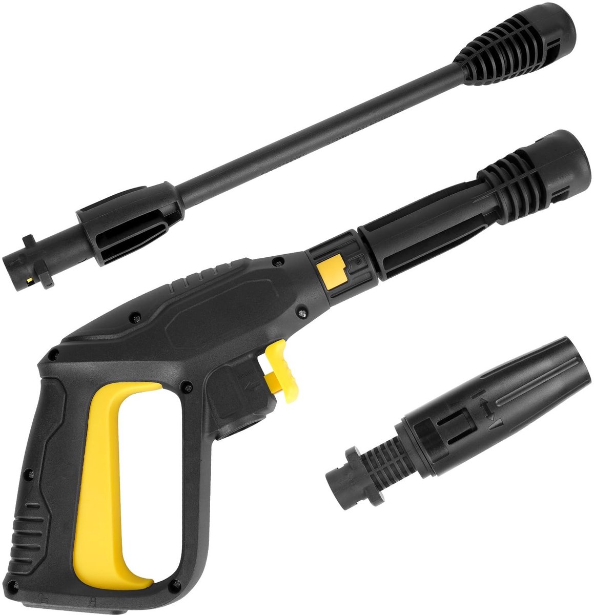 SVGCommerce - Trigger High Pressure Washing Gun - Huishoudelijk - Professioneel gebruik - Zwart - Verlengstuk - 5 meter slang - Geschikt voor Karcher