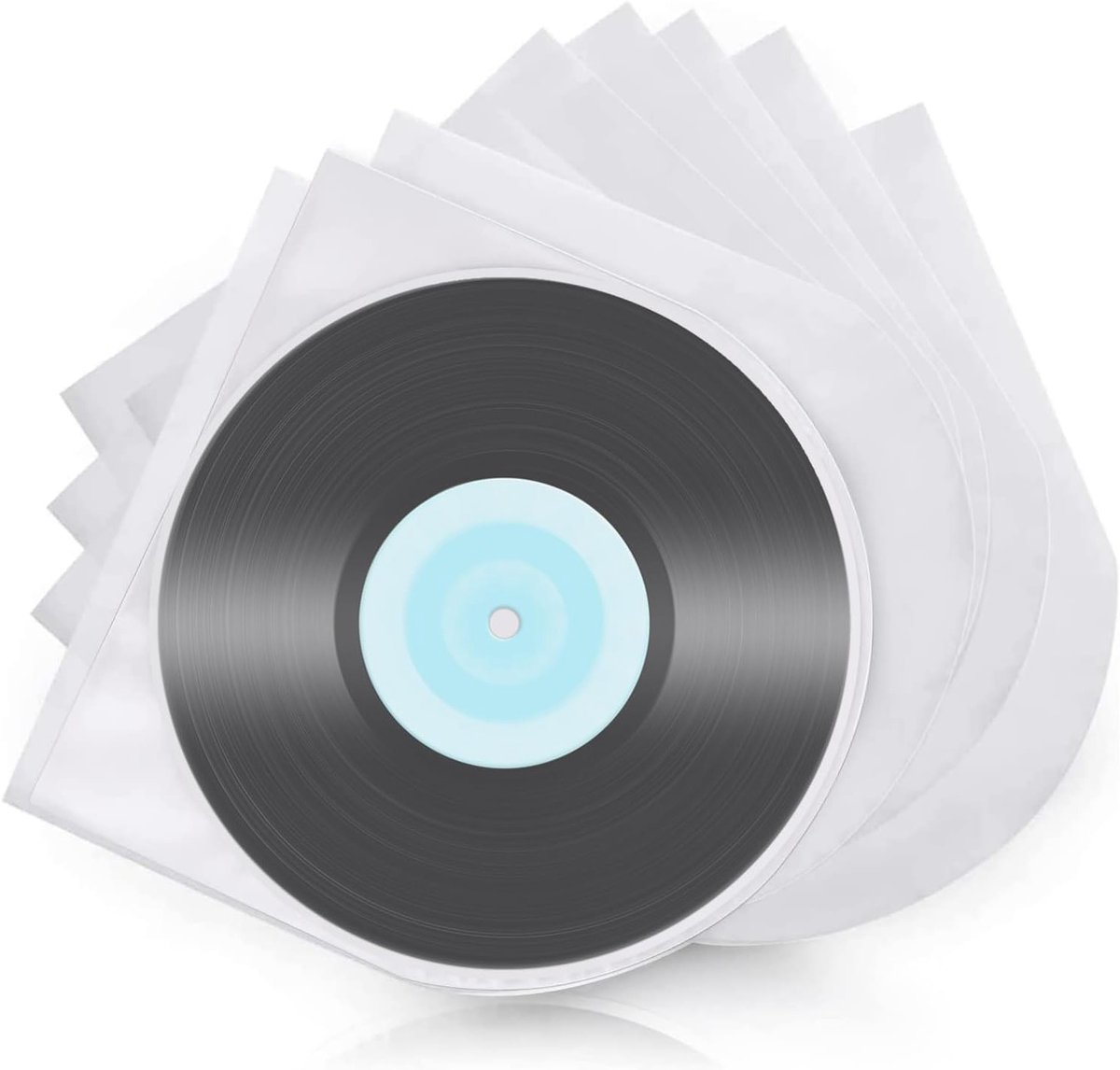 100 Stuks Antistatische Binnenhoezen voor Vinyl Platen - Bescherming voor LP's en Grammofoonplaten