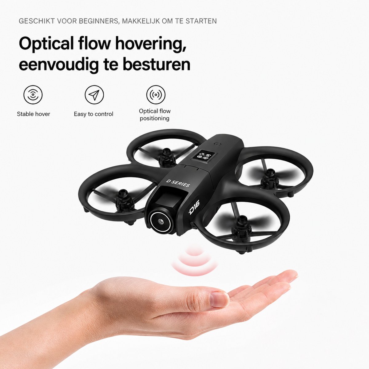 HOB Drone Dual 8K D16 - Mini Drone met Camera - 180 ° Verstelbare GPS-positionering - Obstakelvermijding - 15000 M - Zwart – foto 6