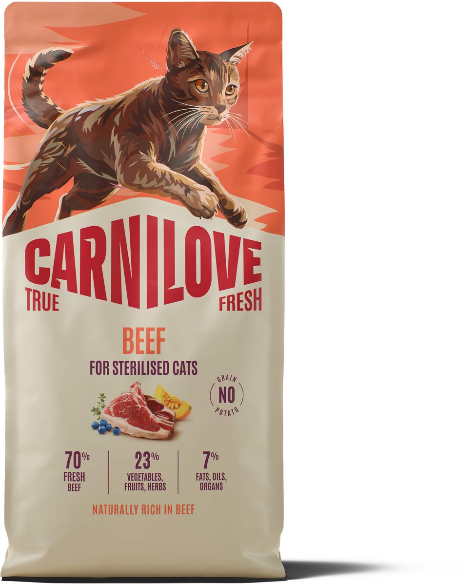Carnilove Carnilove True Fresh Cat Dry Beef for Sterilised Adult All Breeds 6 kg