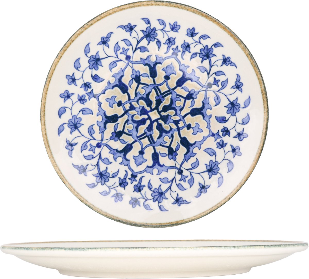 Kütahya Porselen Dinerbord - Tile Legacy - Porselein - 30 cm - set van 6