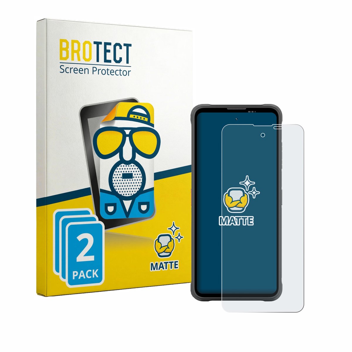BROTECT - Screenprotector voor Blackview Fort 5 - Folie Beschermfolie matte 2 Stuks