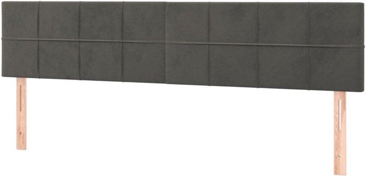 Hoofdborden Set - Bedonderdelen - Slaapkamer Aankleding - Verstelbare Hoogte - 90x5x78/88cm - Donkergrijs