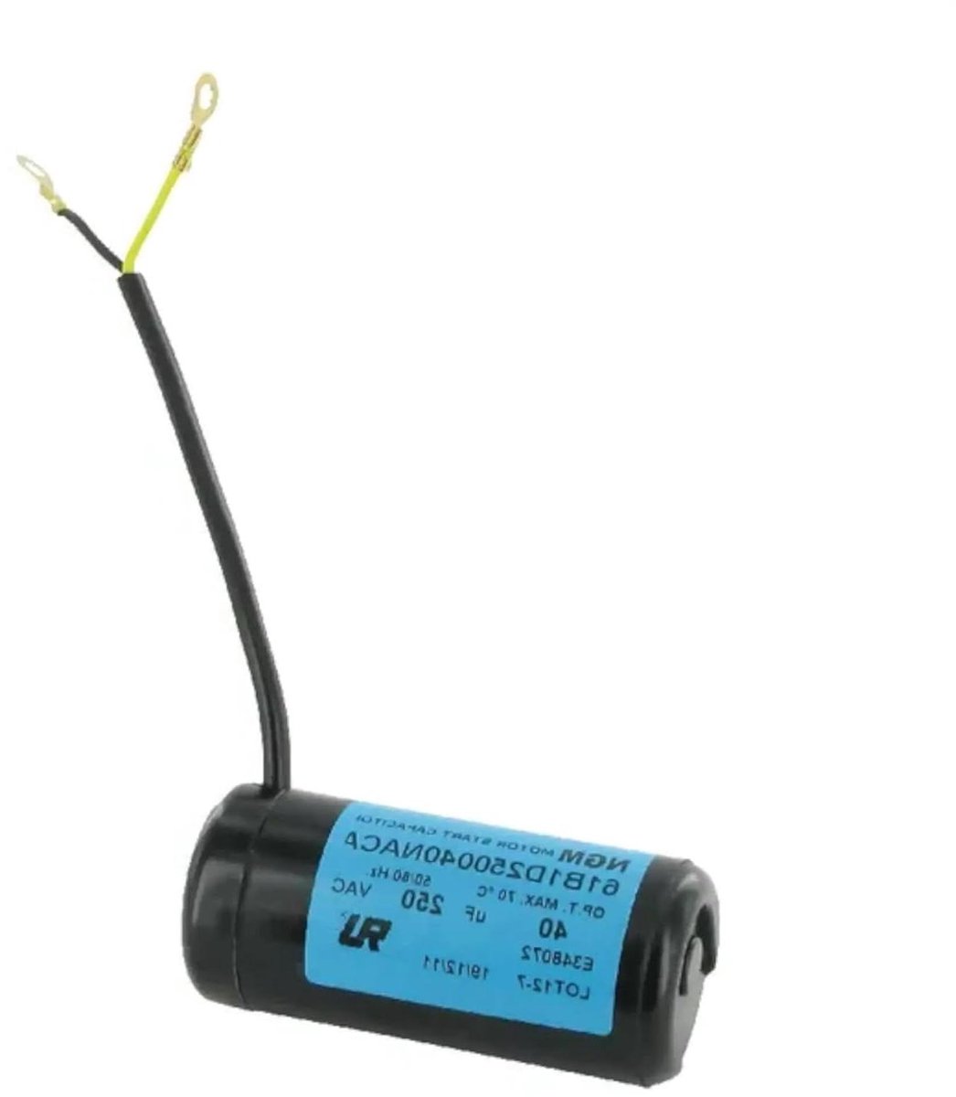 Startcondensator Motor - Motor Condensator - Apparaten Starten - Universele Toepassing - 40µF 250V - Niet Van Toepassing