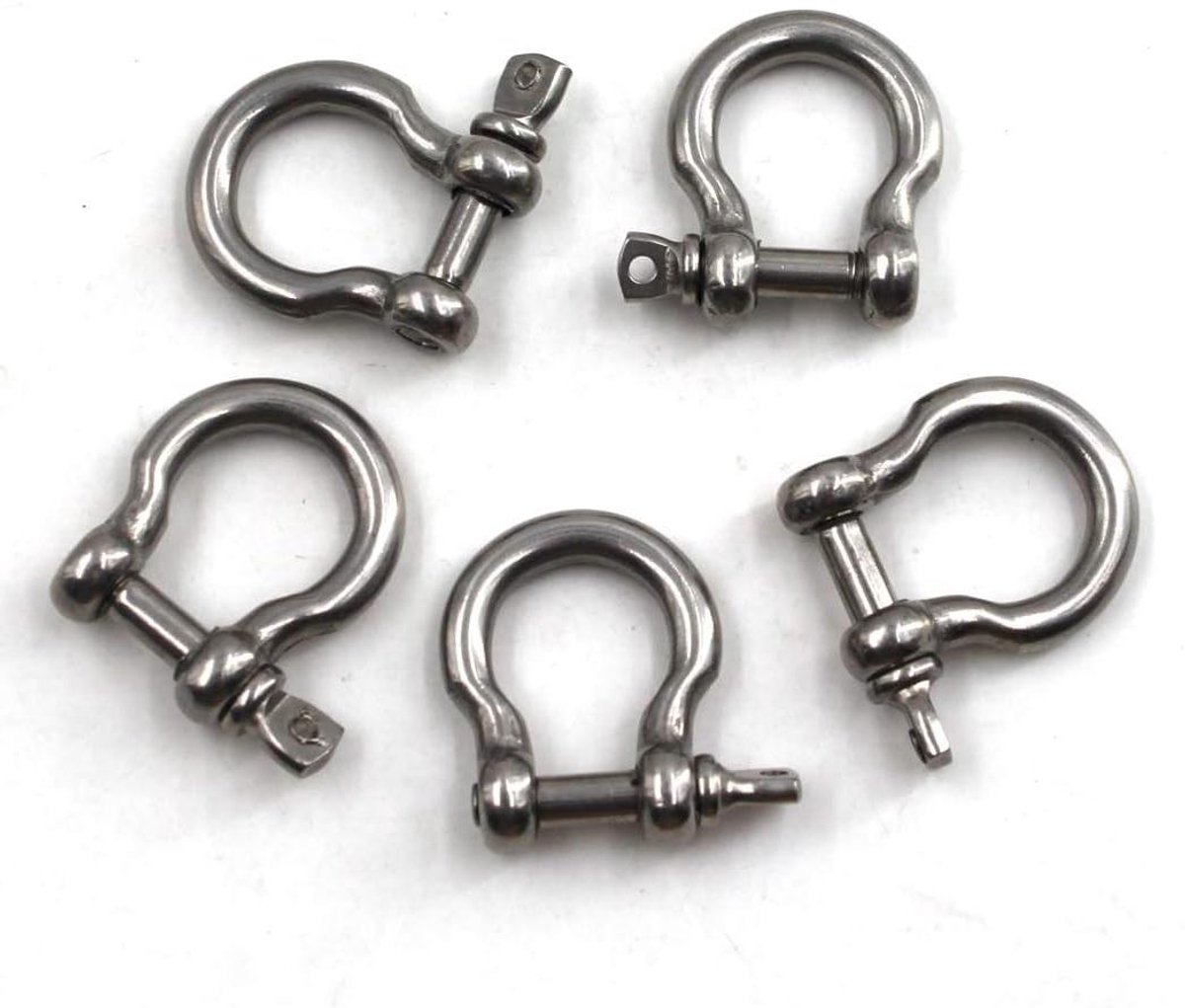 Roestvrijstalen Beugels - Ring Haken - Ketting Verbinden - Corrosiebestendig Materiaal - M8 5 Stuks - Metaal