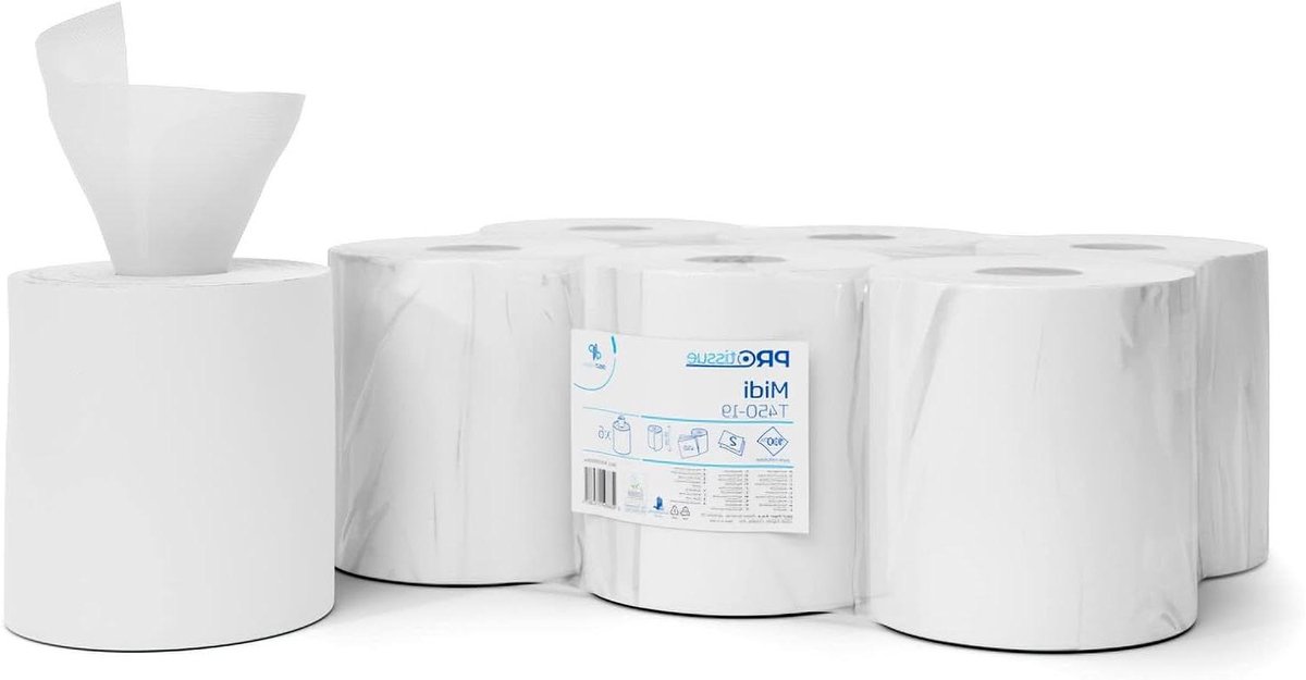 Papieren handdoekspoel - Keukenrol - Huishoudelijk gebruik - Duurzame cellulose - 19 cm breed - Niet gespecificeerd