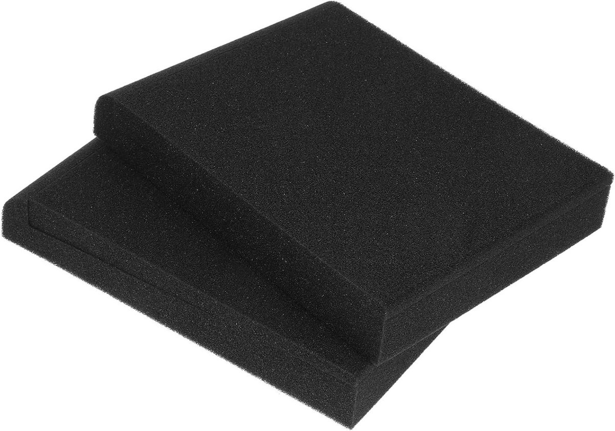 Speaker Isolatie Pads - Schuimkussens Absorptie - Stabiele Geluidsweergave - Hoge Dichtheid Schuim - 2 Stuks 5 Inch - Zwart