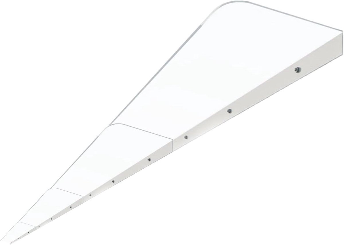 Deurluifel - Afdak Huisdeur - Bescherming Buiten - Hoge Lichttransmissie - 450 cm - Transparant