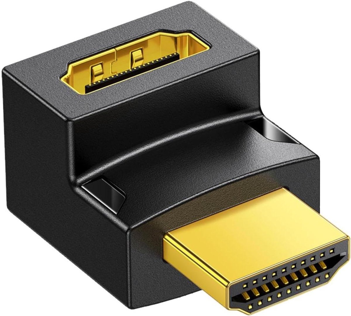 HD Adapter - Video Converter - Scherm Vergroten - Vergulde Stekker - 14.3 x 8.3 cm - Zwart
