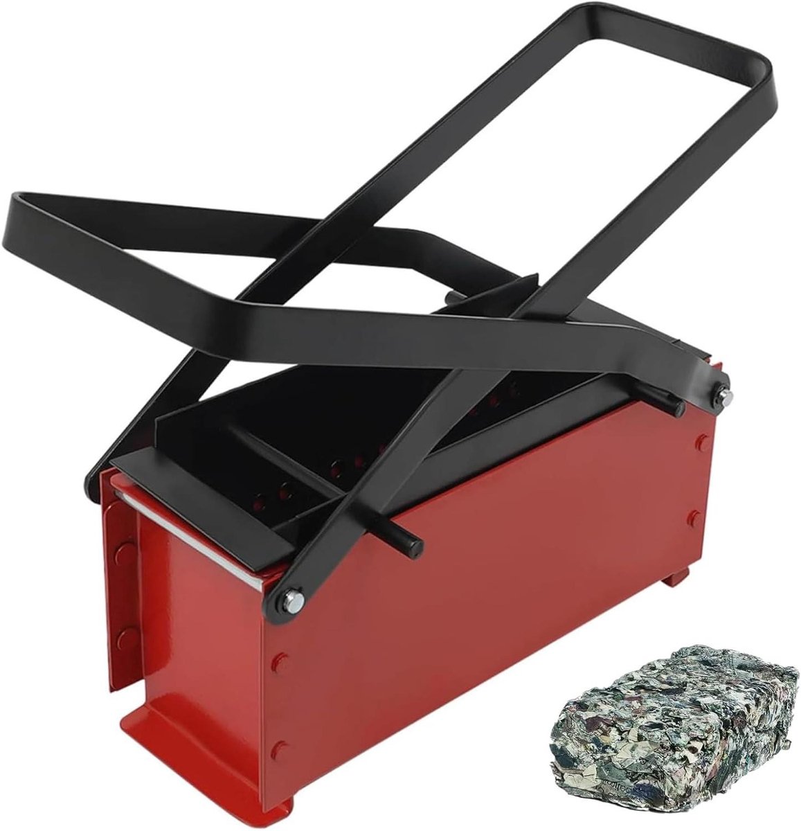 Briket Pers - Papier Maker - Afval Recyclen - Duurzaam Compressie Tool - 33 x 15 x 13 cm - Zwart