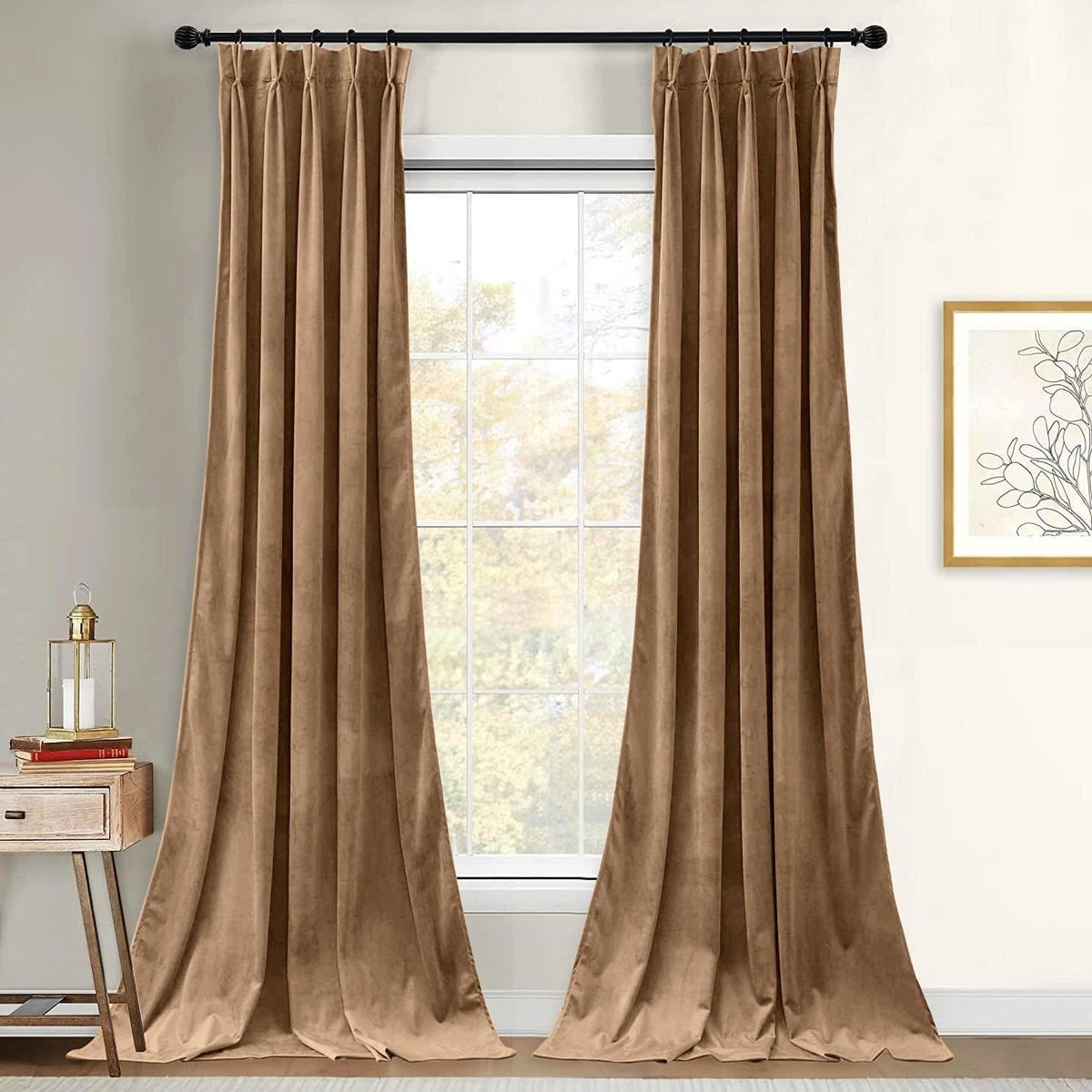 Geplooide Gordijnen - Fluwelen Raambekleding - Kamer Verduisteren - Dubbele Knijpplooi - 5