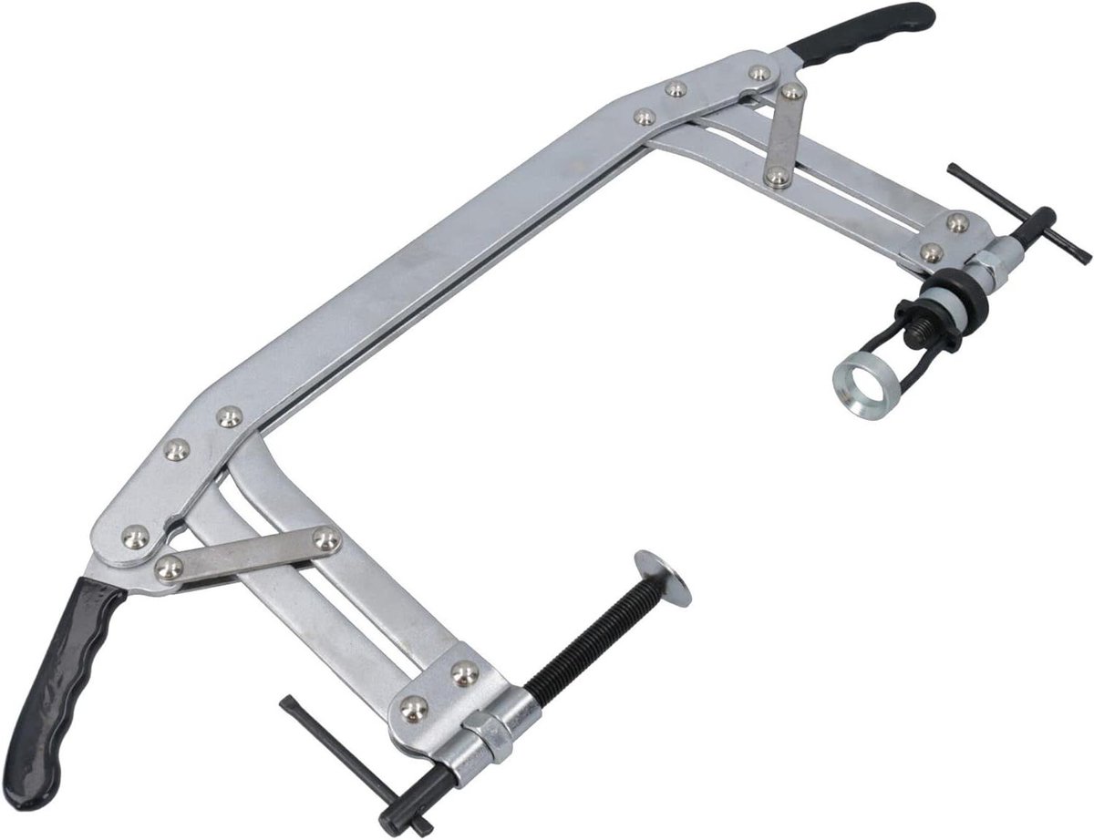 Universele Klepveercompressor - Motor Tool - Motor Reparatie - Twin Cam Actie - 55-175 mm - Zilver