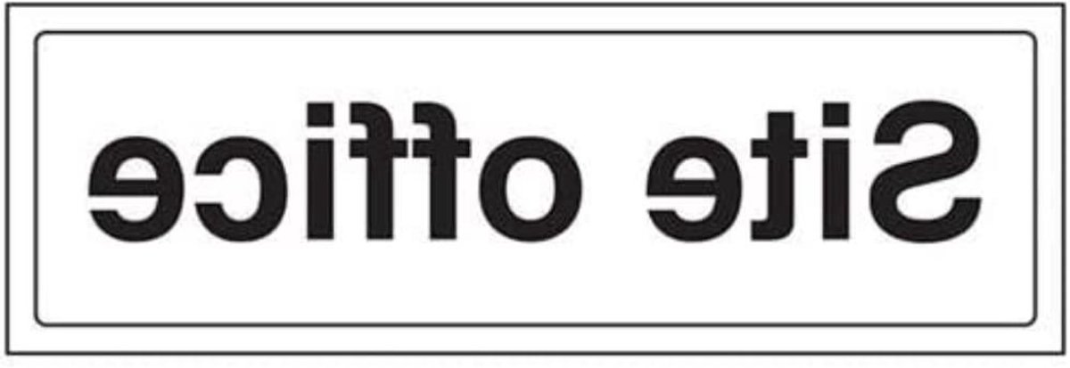 Deurbord Kantoor - Bedrijfsbord - Werkplek Aanduiding - Duurzaam Kunststof - 300x100mm - Zwart