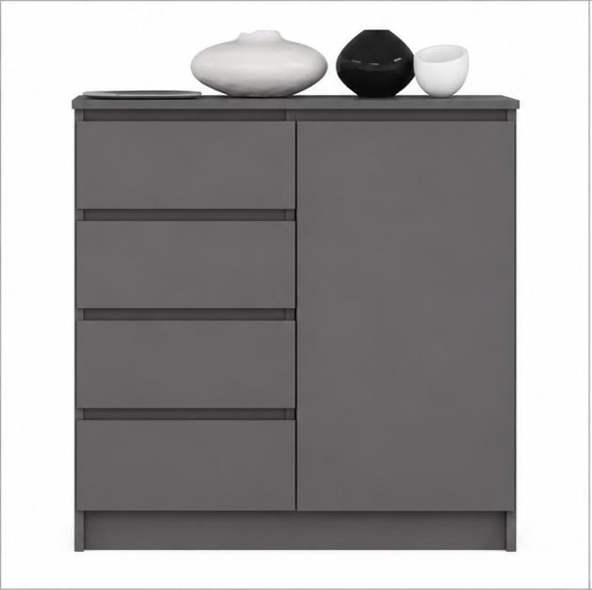 Ladekast - Wit - 80x97x35 cm - Arqam